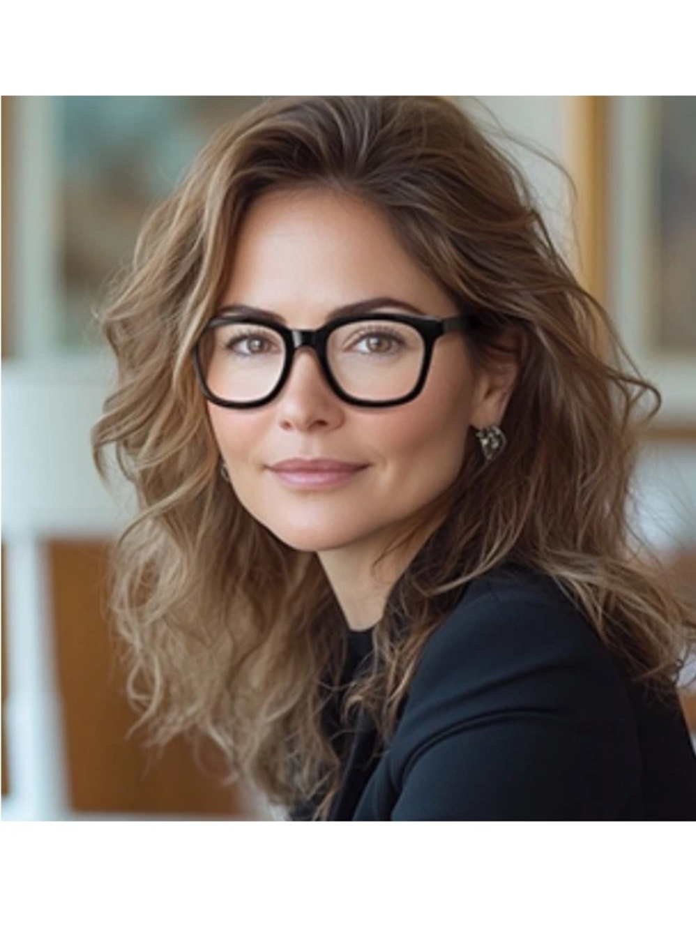 Oversized Black Womens Reading Glasses Large Blue Light Computer Readers 2.75
